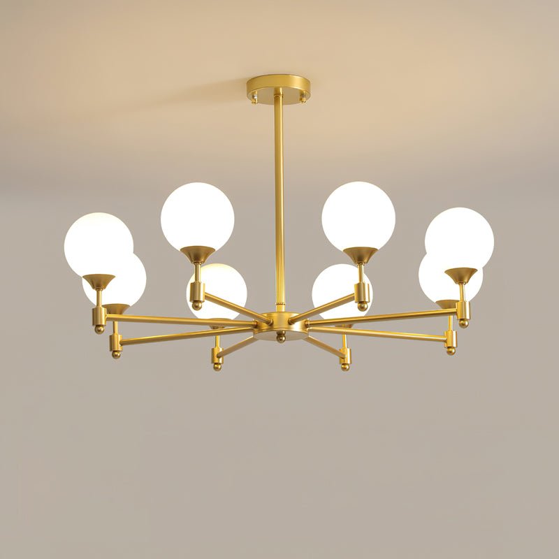 Lustre Sarment en verre et laiton – vue 5