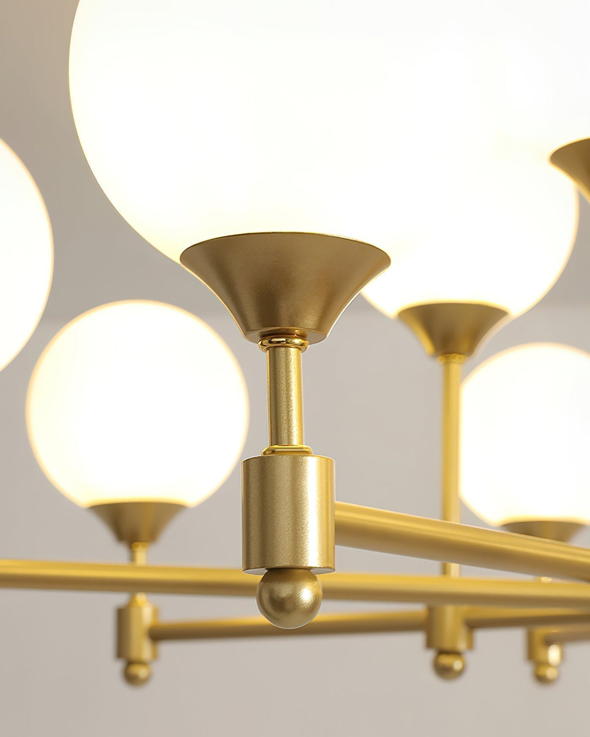 Lustre Sarment en verre et laiton – vue 27