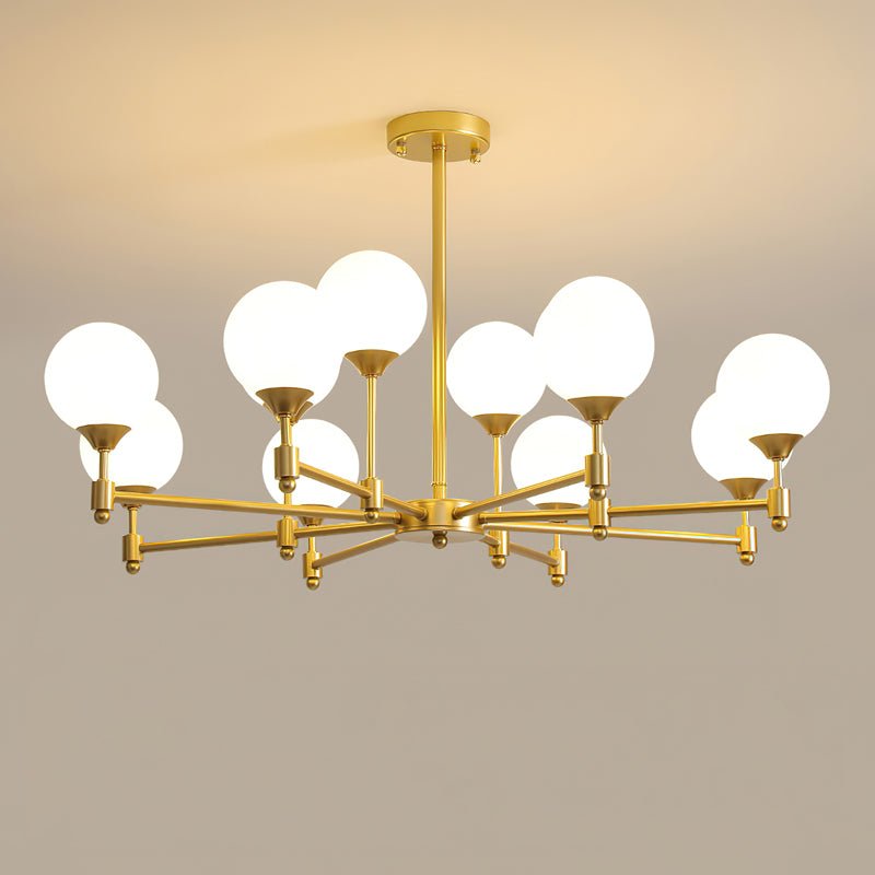 Lustre Sarment en verre et laiton – vue 9
