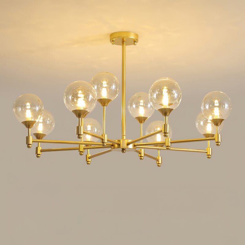 Lustre Sarment en verre et laiton – vue 21