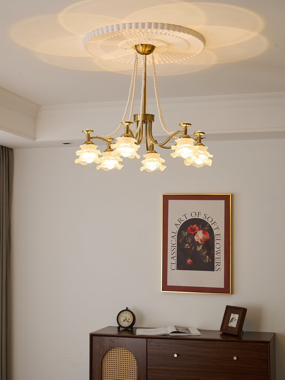 Lustre Éphémère en verre et métal – vue 20