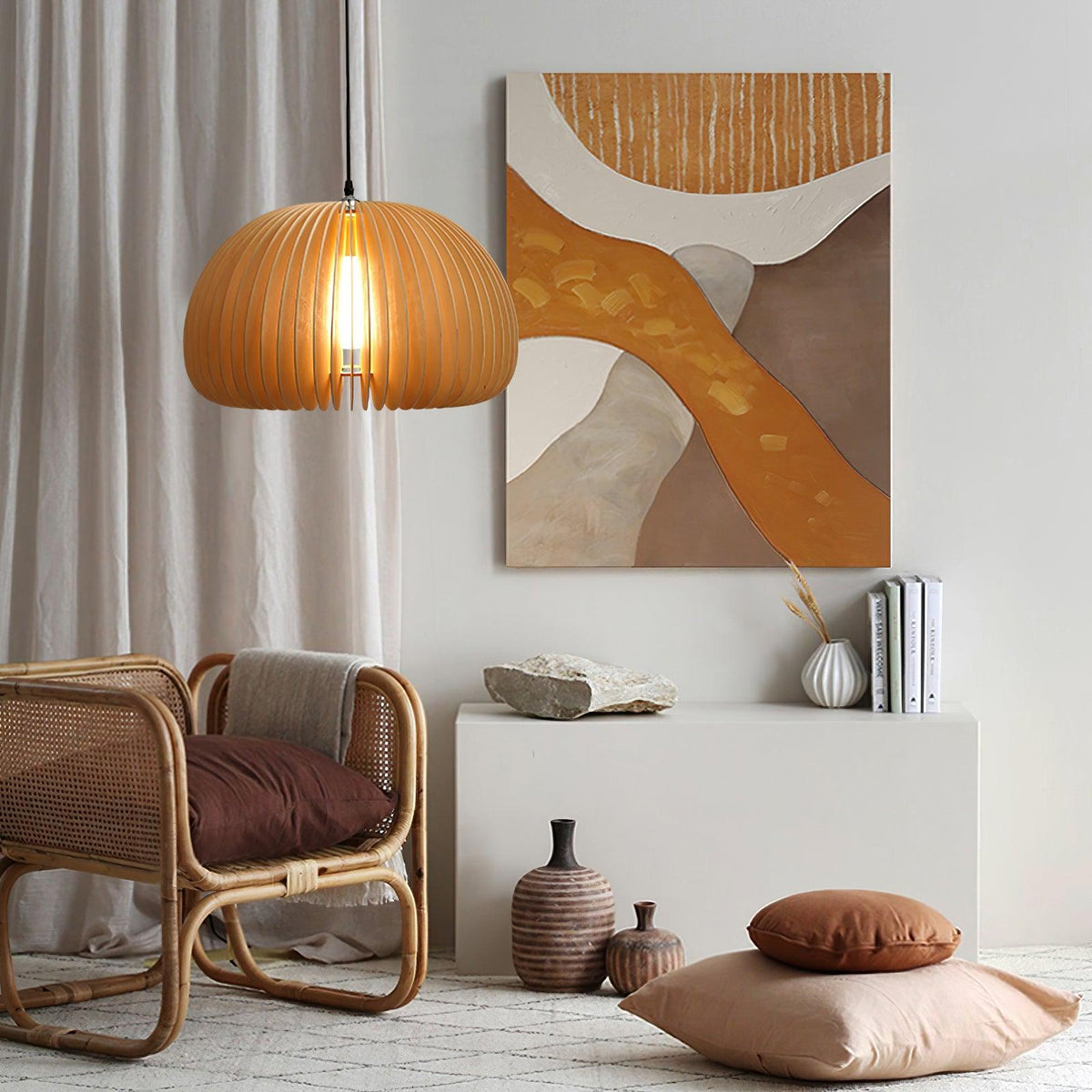 Suspension Sirocco en bois – vue 8