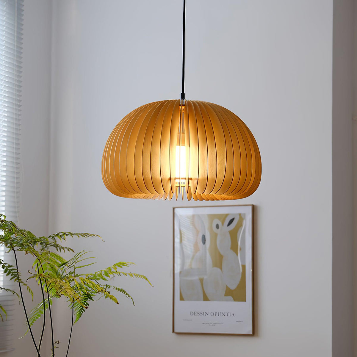 Suspension Sirocco en bois – vue 28