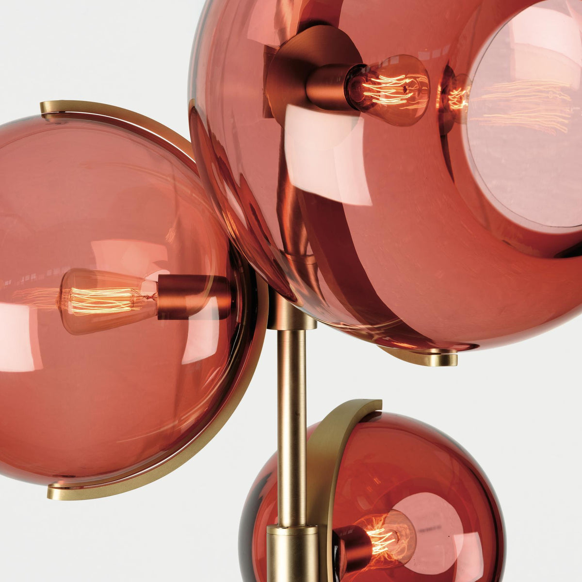 Lustre Lotier en verre et fer – vue 2