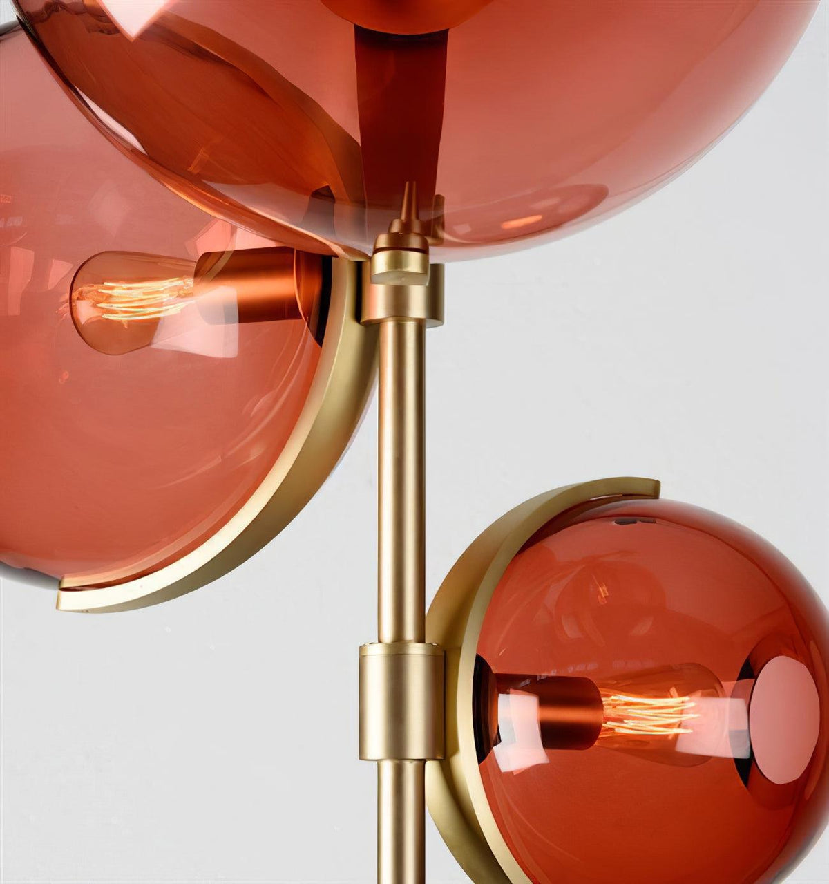 Lustre Lotier en verre et fer – vue 3