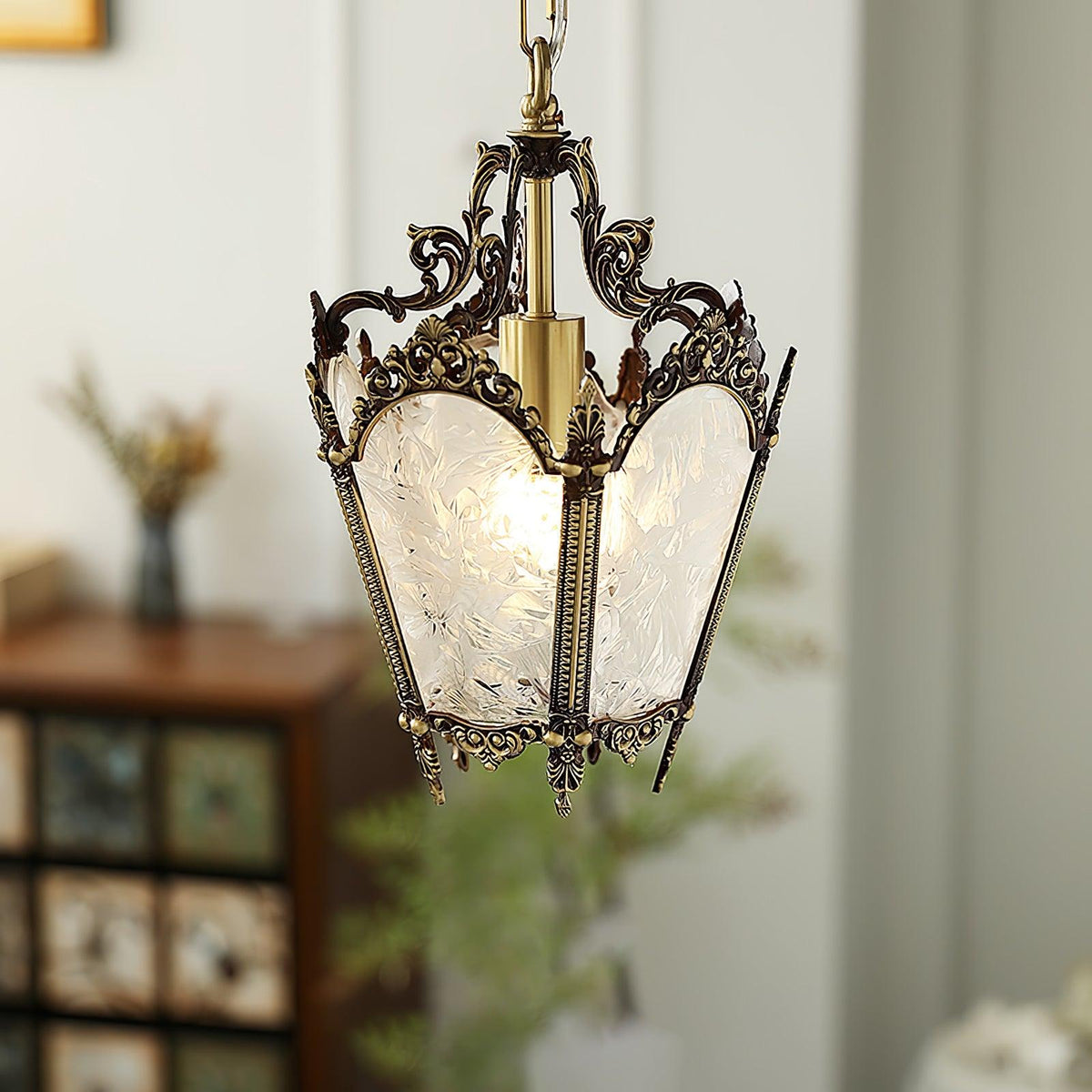 Lustre Talloires en laiton et verre – vue 47