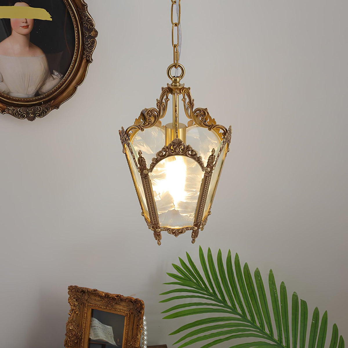 Lustre Talloires en laiton et verre – vue 48