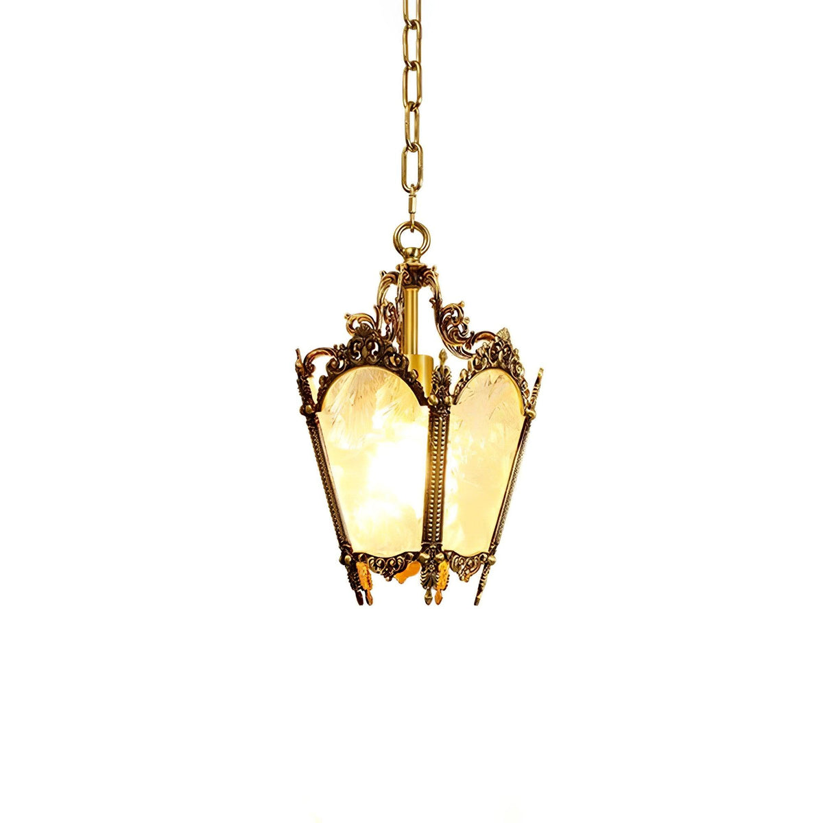 Lustre Talloires en laiton et verre – vue 13