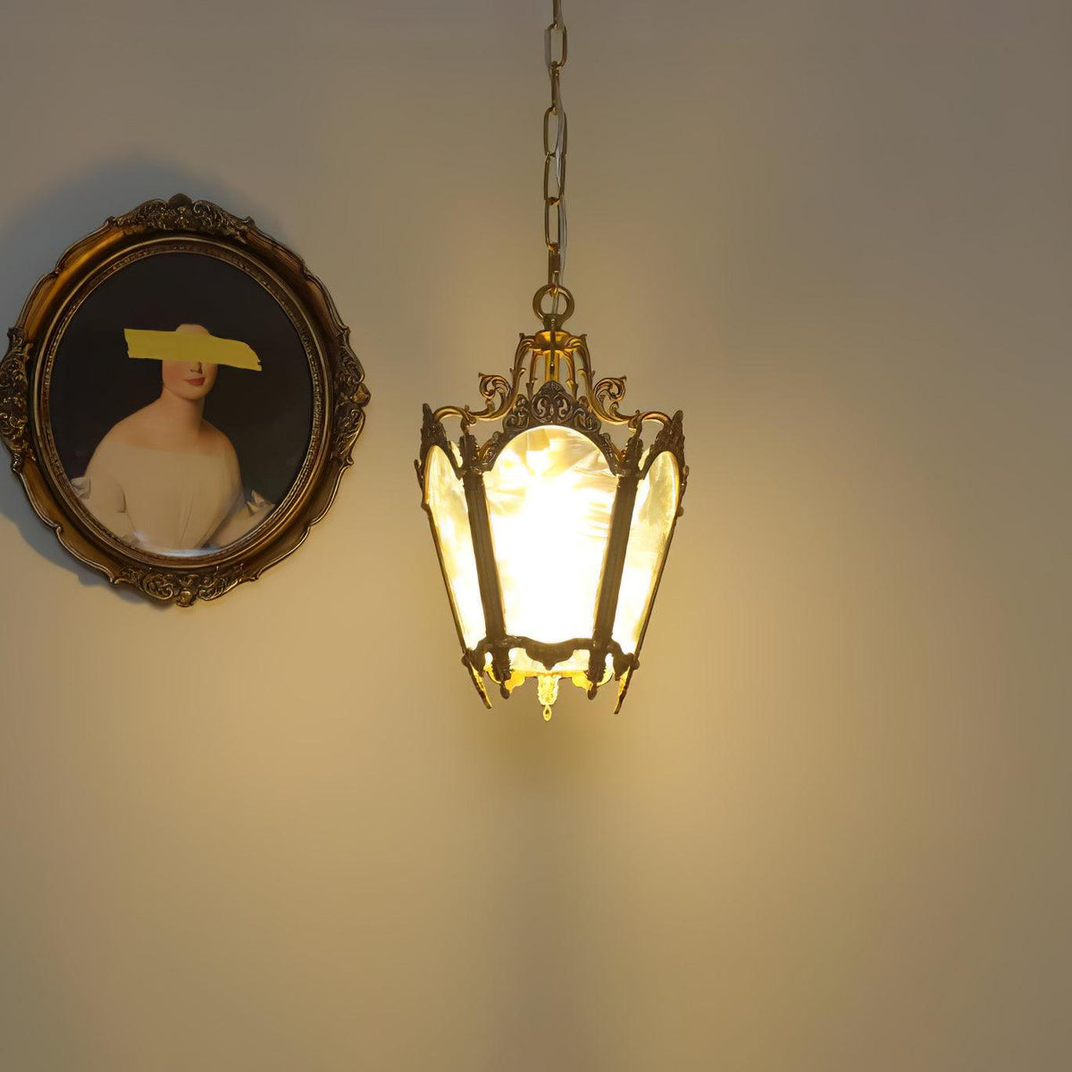 Lustre Talloires en laiton et verre – vue 14