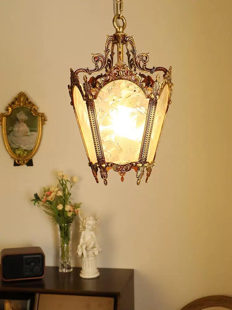 Lustre Talloires en laiton et verre – vue 44