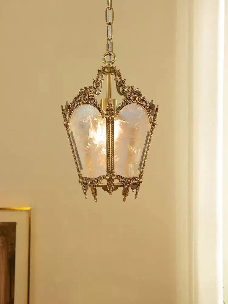 Lustre Talloires en laiton et verre – vue 12