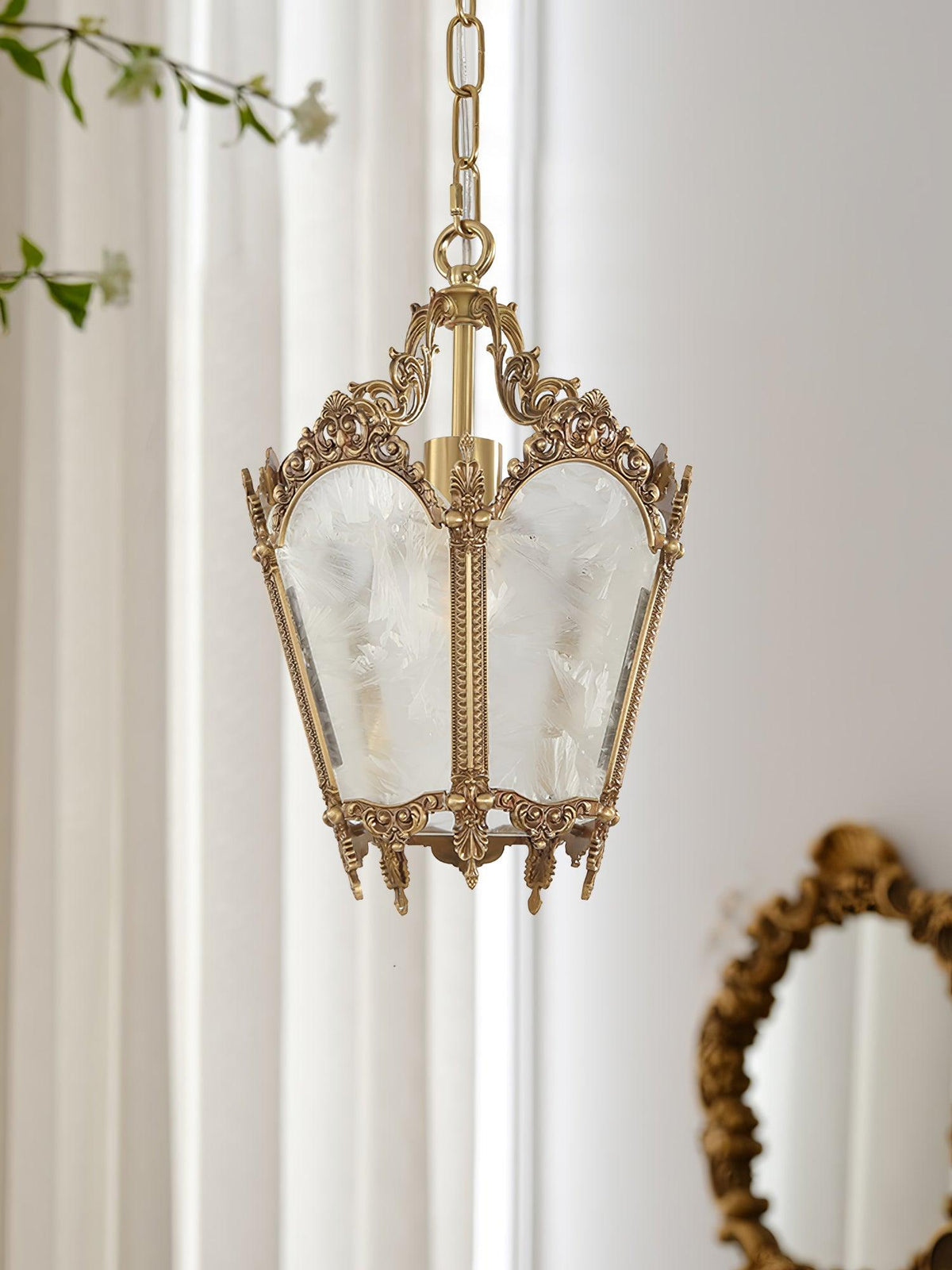 Lustre Talloires en laiton et verre – vue 22