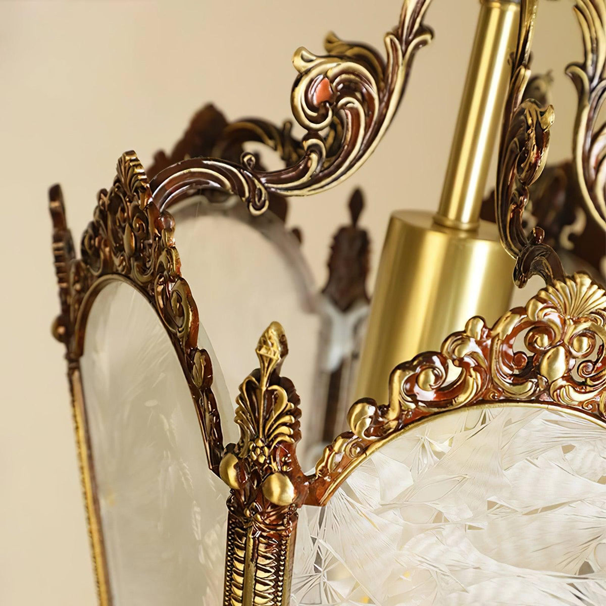 Lustre Talloires en laiton et verre – vue 24