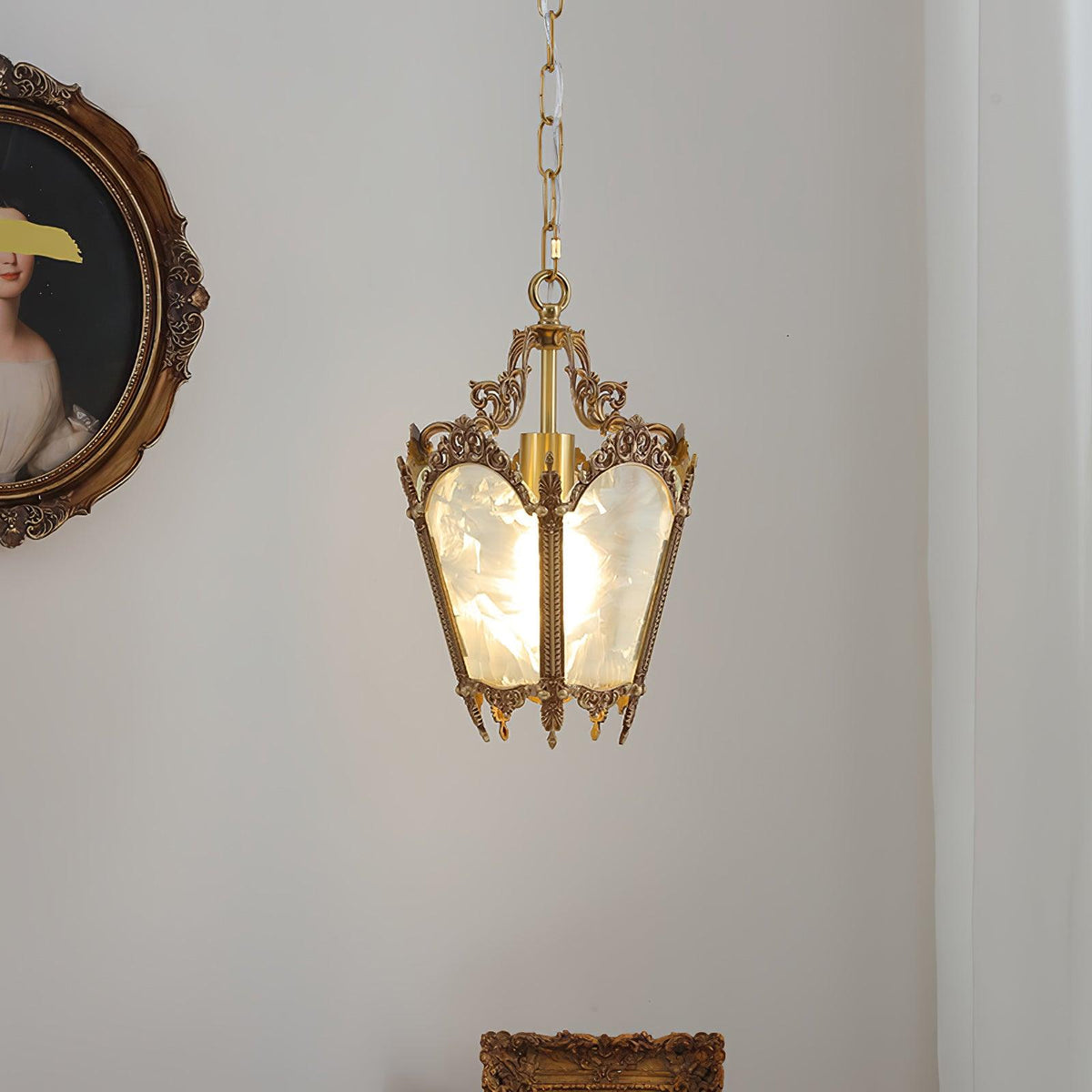Lustre Talloires en laiton et verre – vue 25