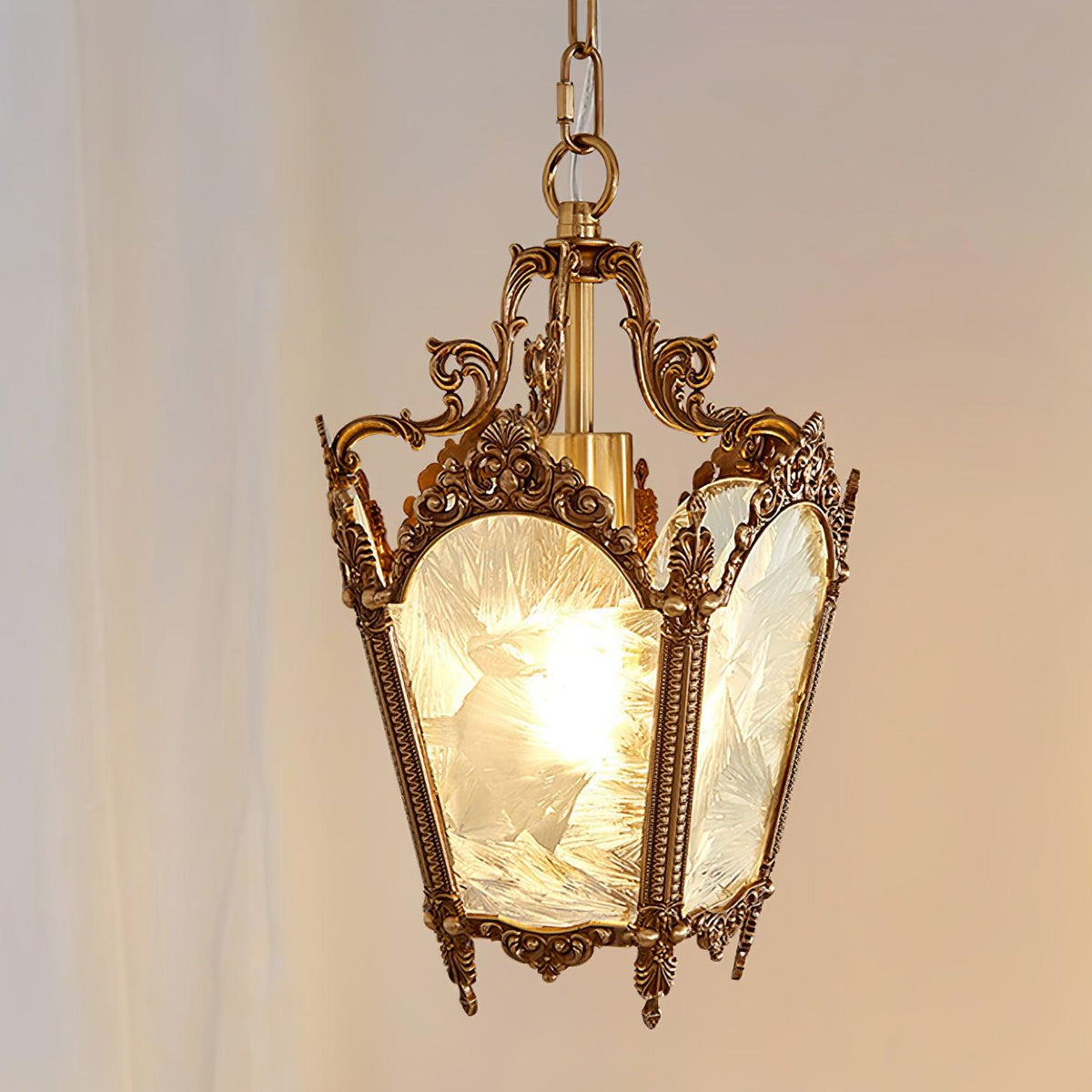 Lustre Talloires en laiton et verre – vue 31