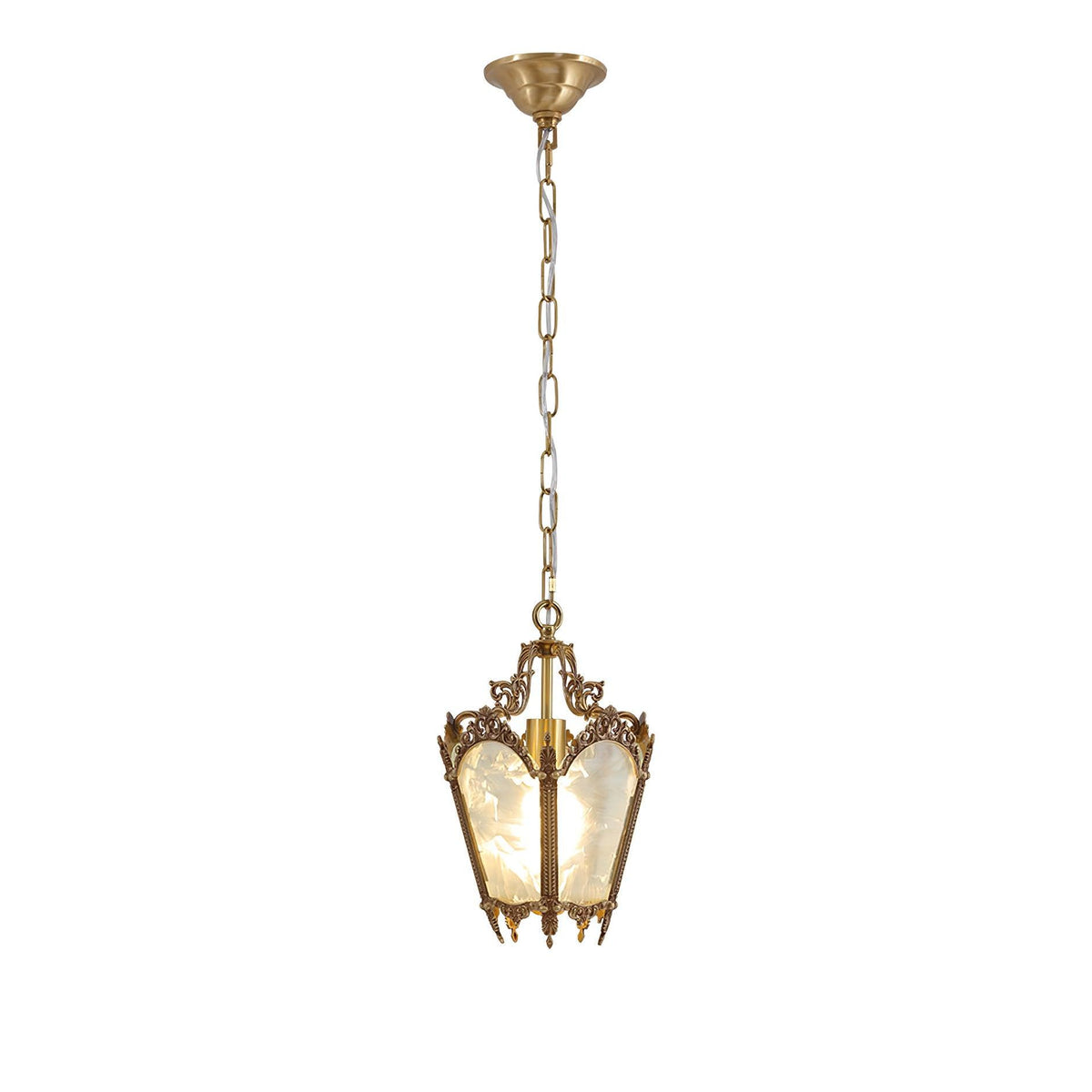 Lustre Talloires en laiton et verre – vue 37