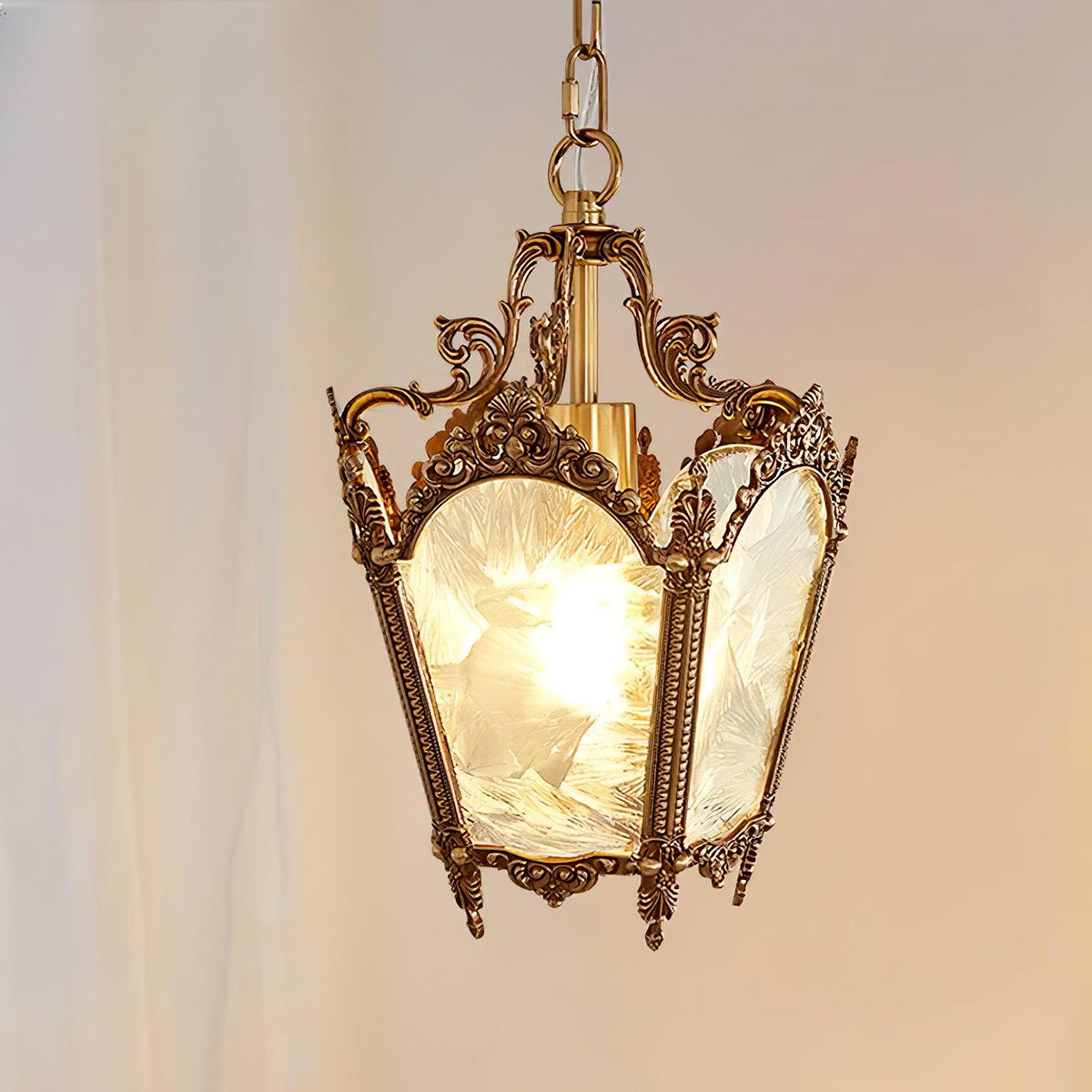 Lustre Talloires en laiton et verre – vue 28