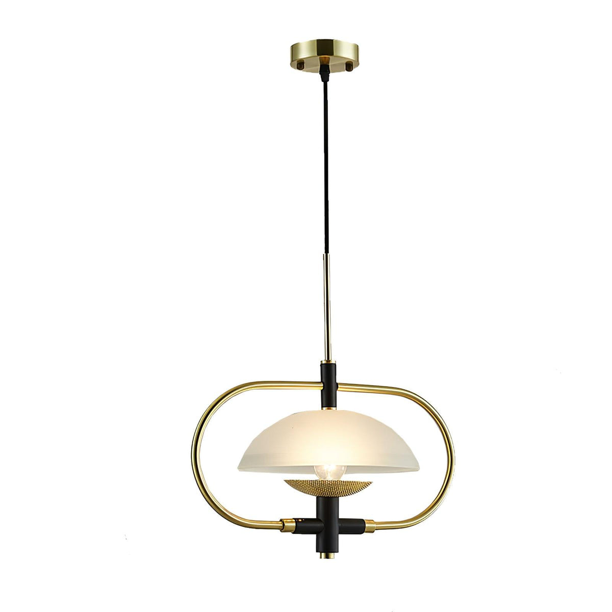 Suspension Éole en verre et métal – vue 10