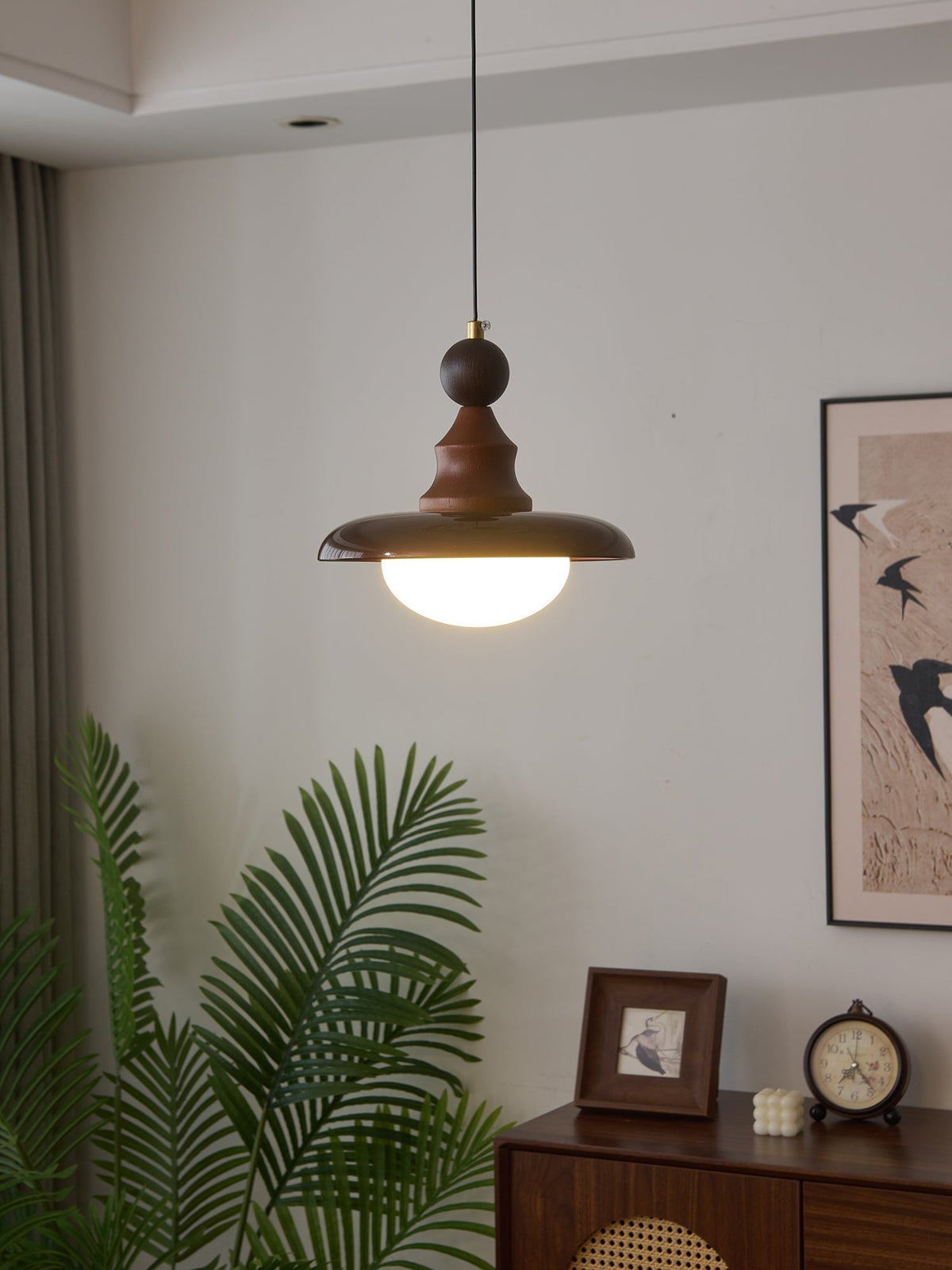 Suspension Jacinthe en bois et verre – vue 36