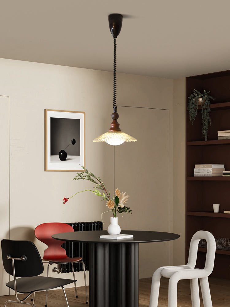 Suspension Jacinthe en bois et verre – vue 19