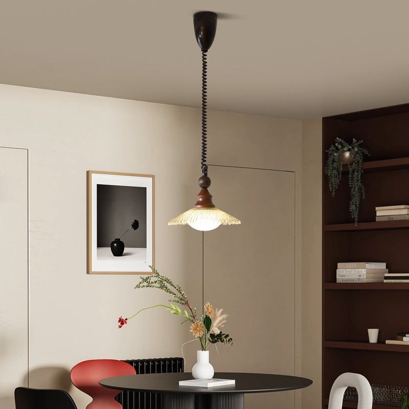 Suspension Jacinthe en bois et verre – vue 23