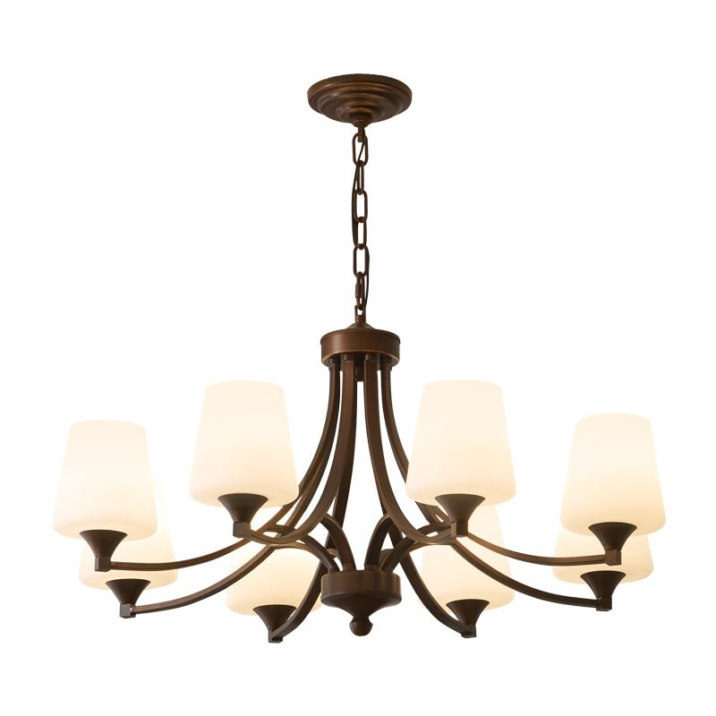 Lustre Ébène en verre et métal – vue 2