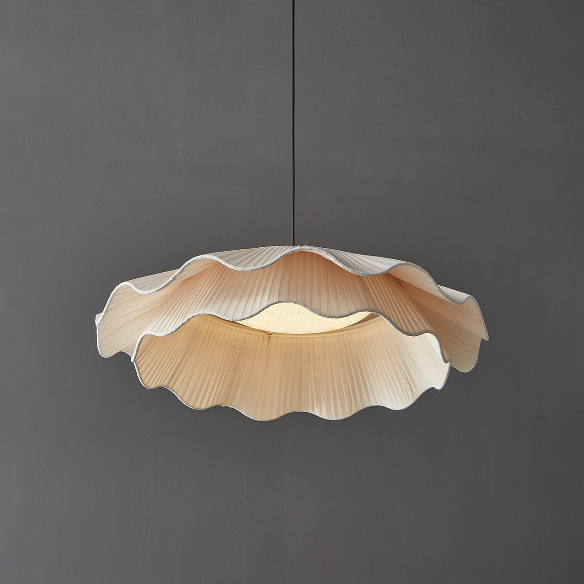 Suspension Glacier en laiton et tissu – vue 15