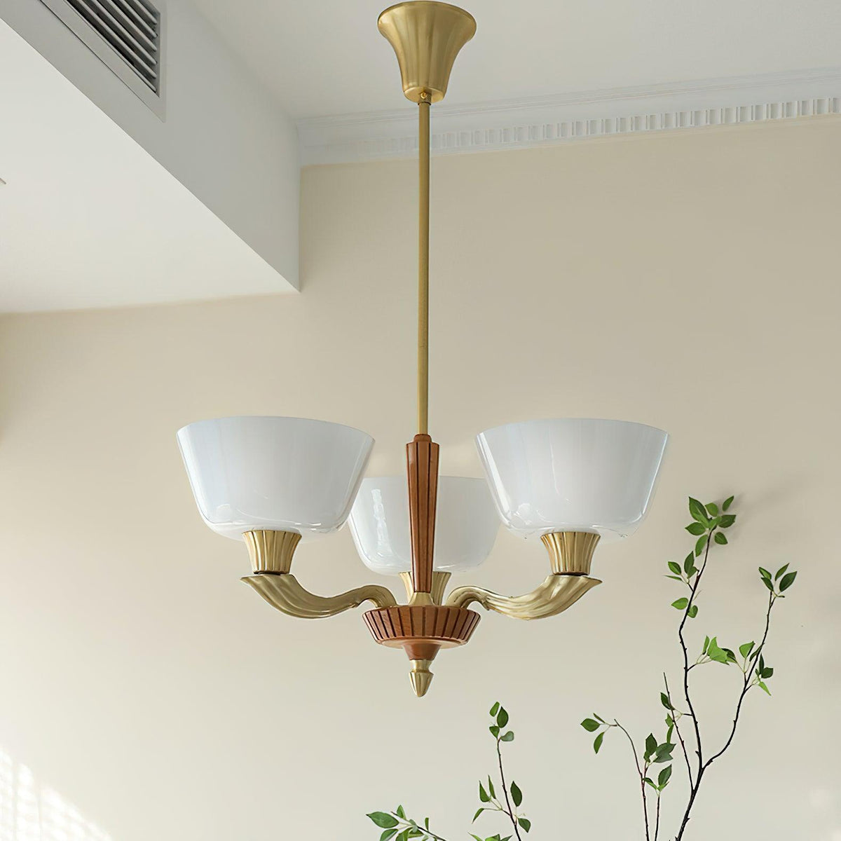 Lustre Libellule en verre et laiton – vue 23
