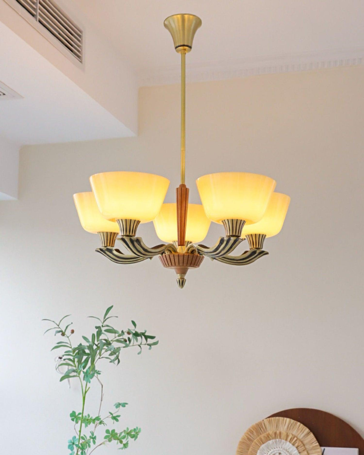 Lustre Libellule en verre et laiton – vue 33