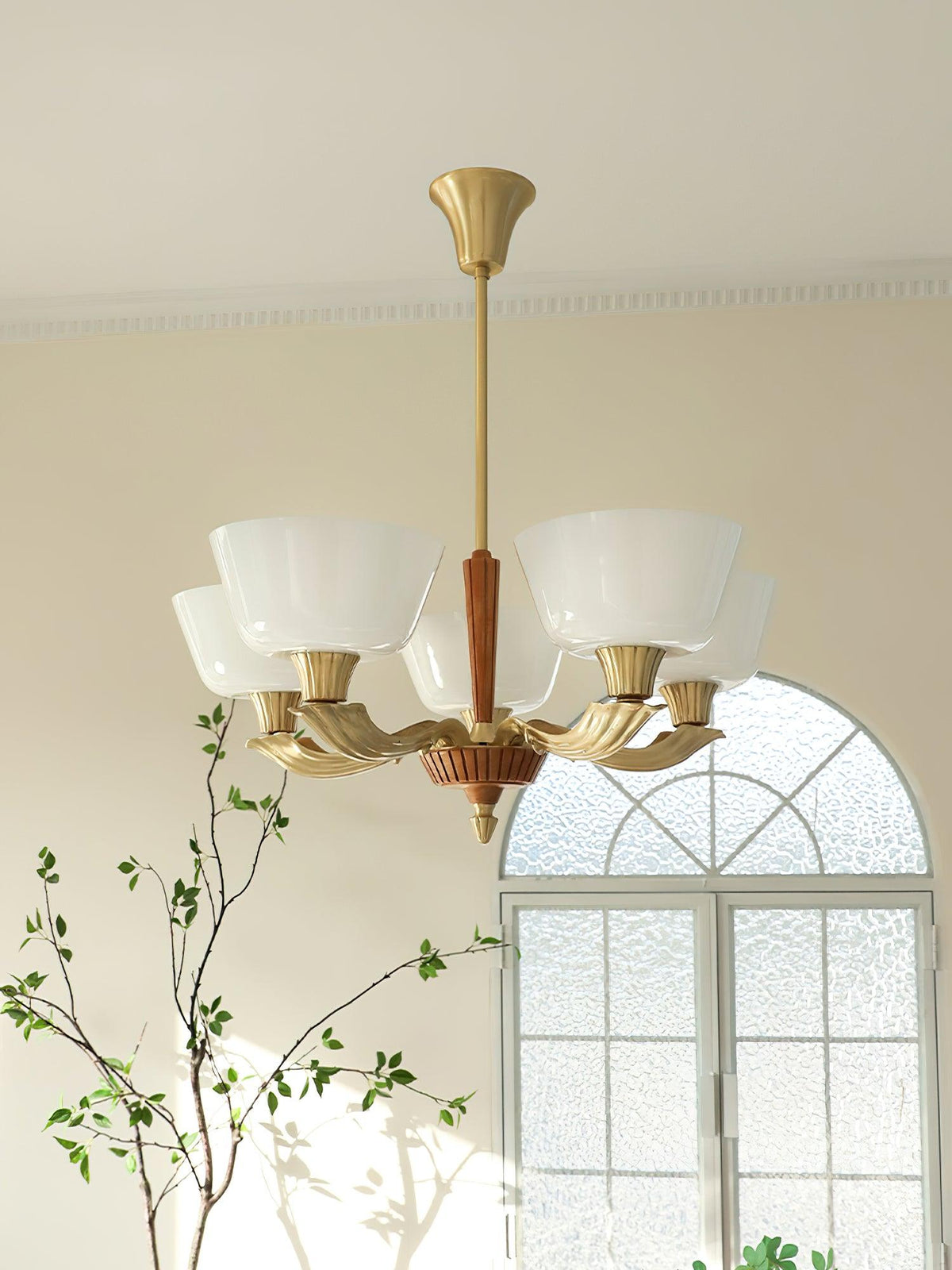 Lustre Libellule en verre et laiton – vue 34
