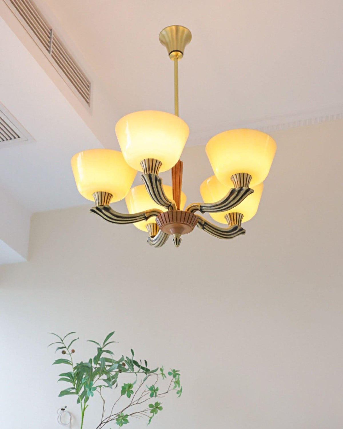 Lustre Libellule en verre et laiton – vue 36