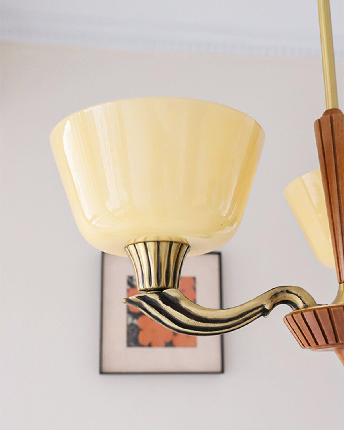 Lustre Libellule en verre et laiton – vue 14