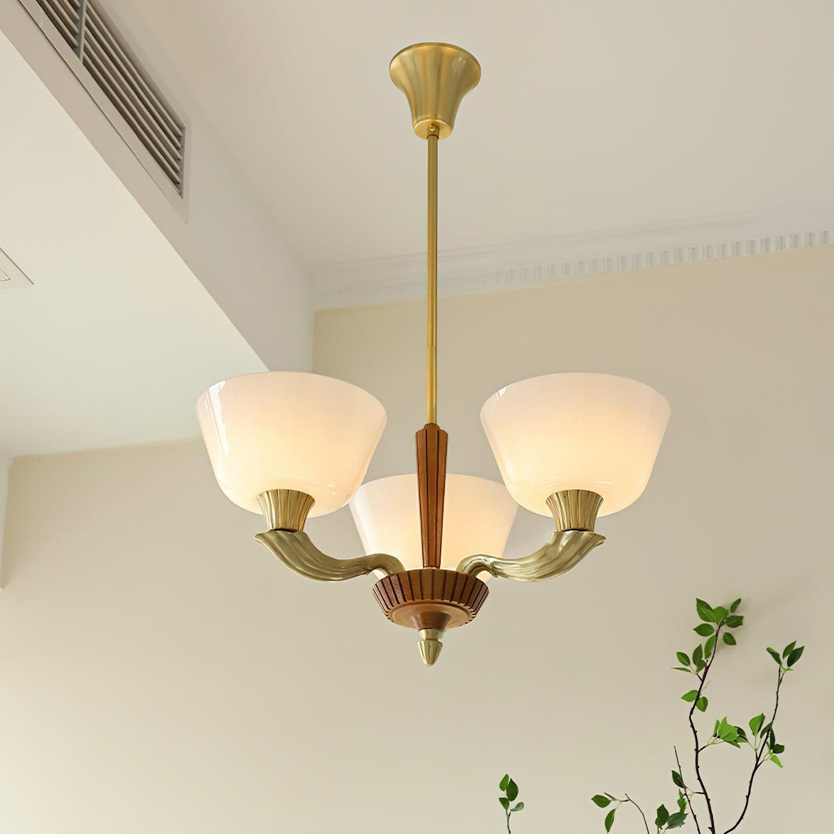 Lustre Libellule en verre et laiton – vue 30