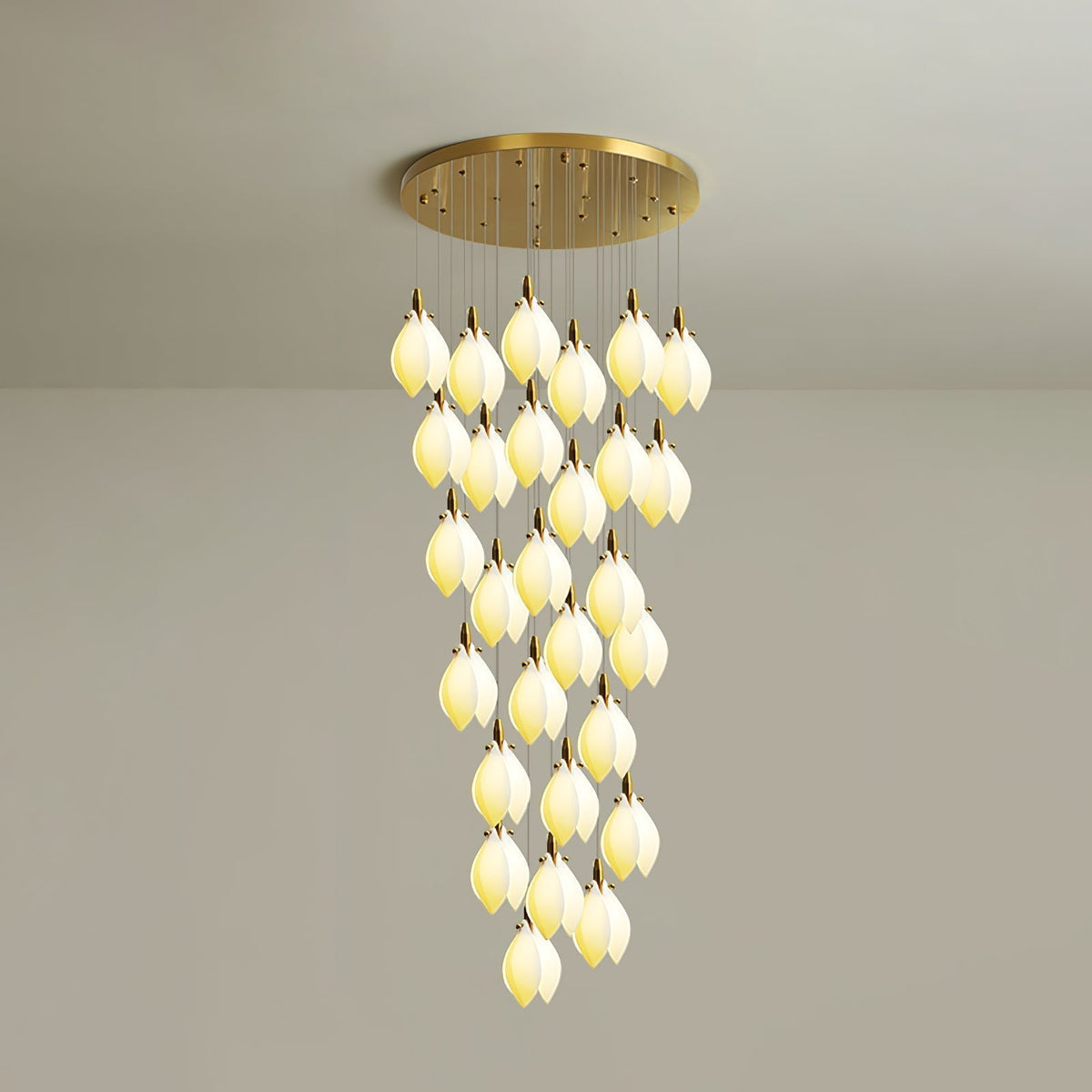 Lustre Ficus en céramique et laiton – vue 41