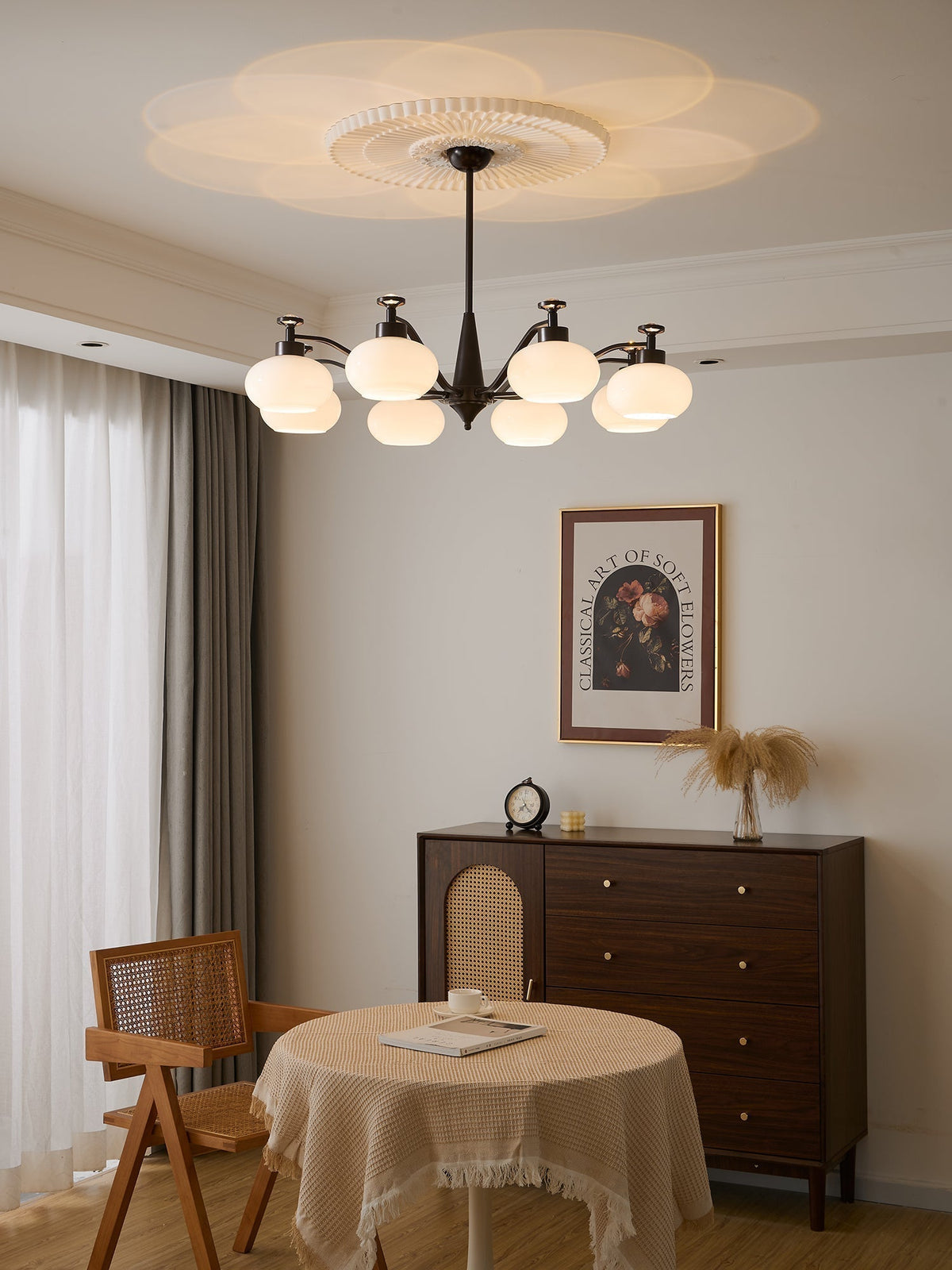 Lustre Gondolier en verre et métal – vue 9