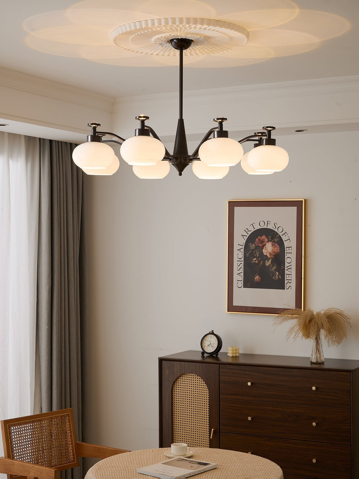 Lustre Gondolier en verre et métal – vue 10