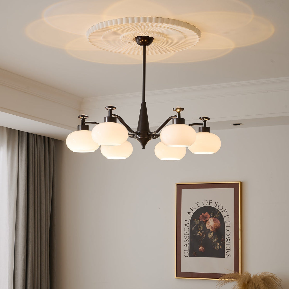 Lustre Gondolier en verre et métal – vue 25