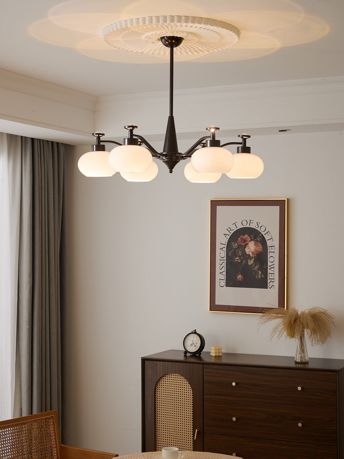 Lustre Gondolier en verre et métal – vue 15