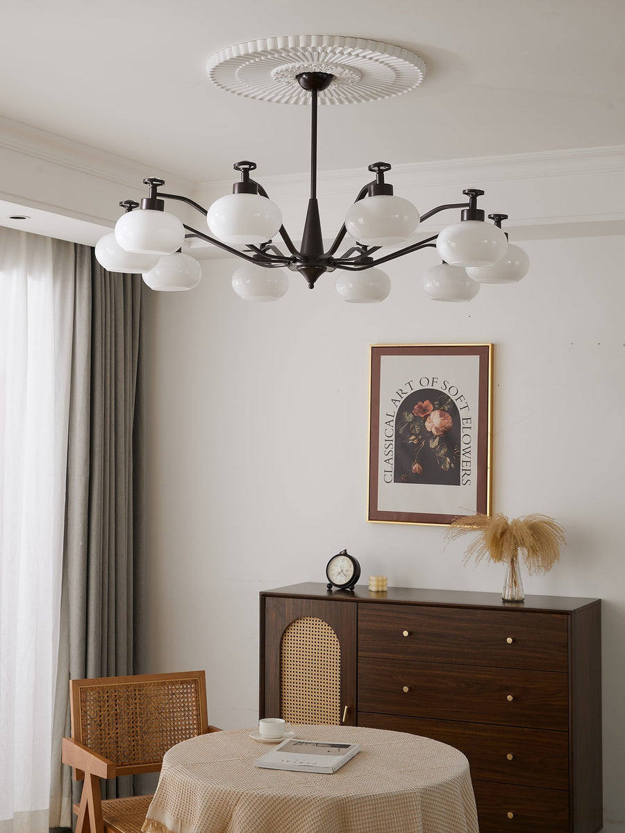 Lustre Gondolier en verre et métal – vue 3
