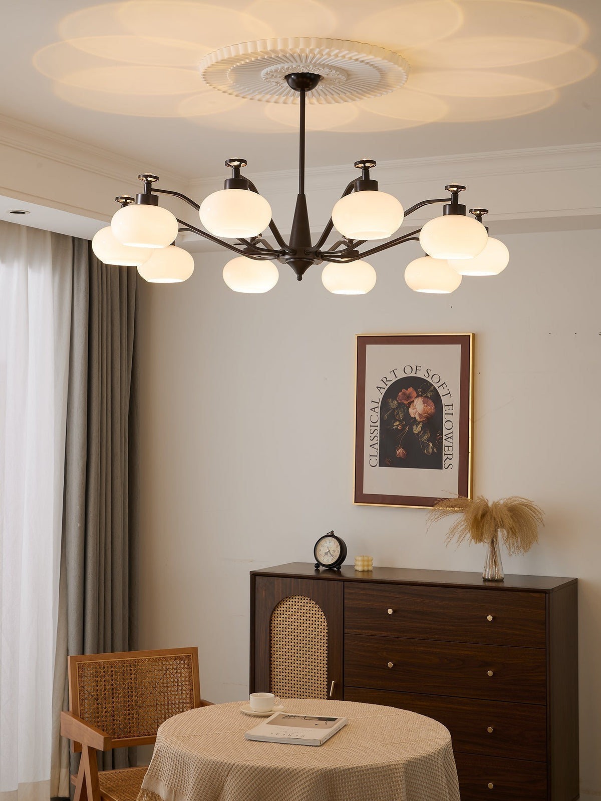 Lustre Gondolier en verre et métal – vue 5