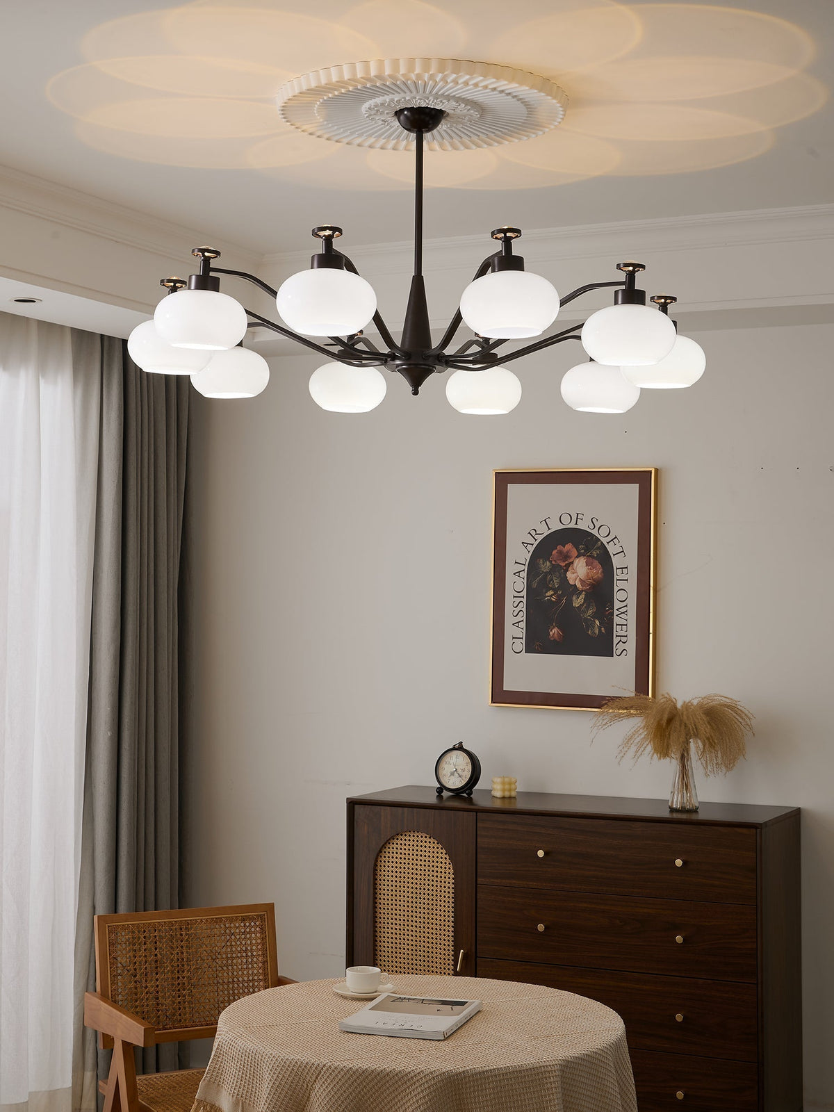 Lustre Gondolier en verre et métal – vue 6