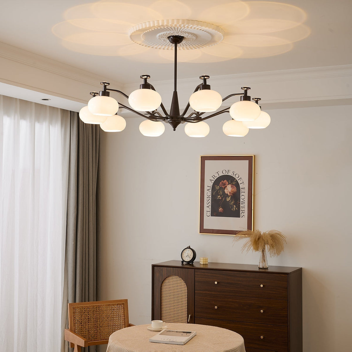 Lustre Gondolier en verre et métal – vue 27