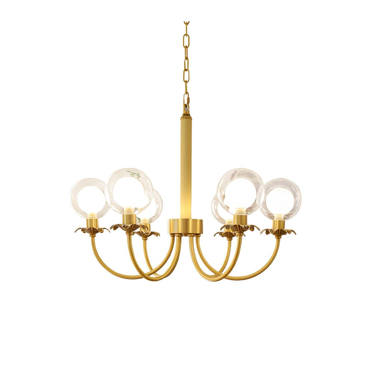 Lustre Balade en verre et laiton – vue 17