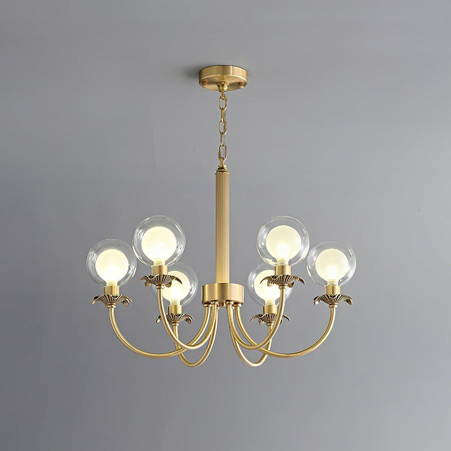 Lustre Balade en verre et laiton – vue 3