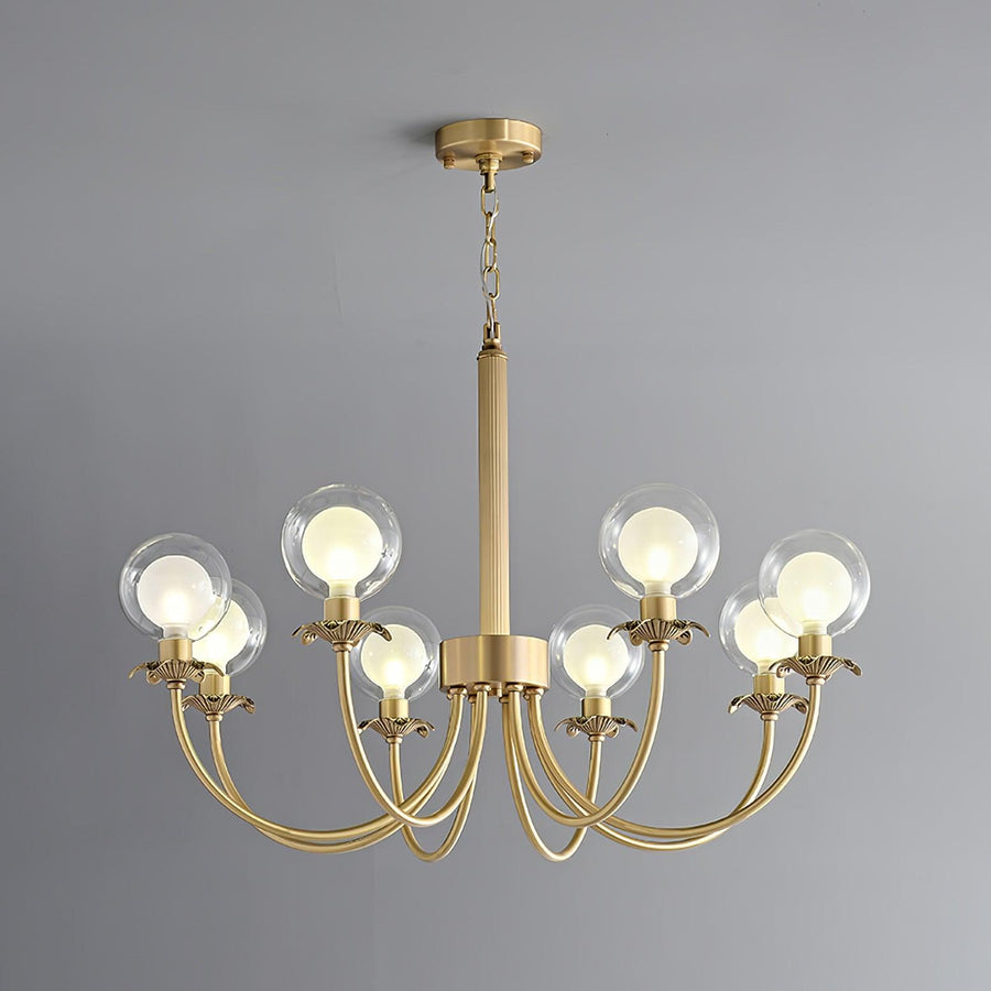 Lustre Balade en verre et laiton – vue 5