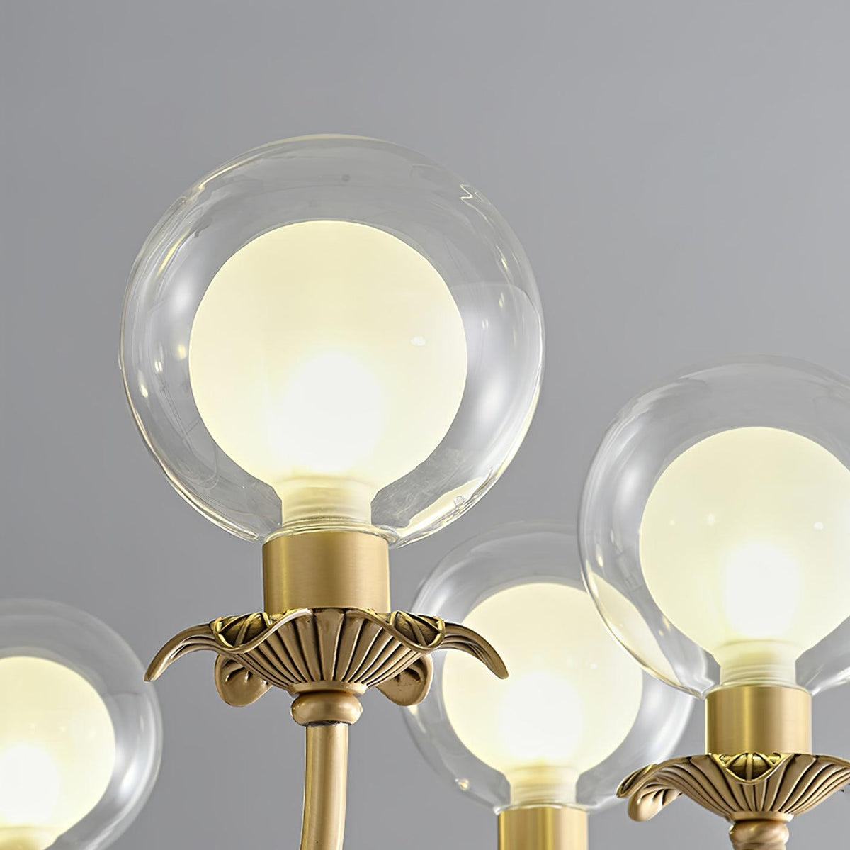 Lustre Balade en verre et laiton – vue 12