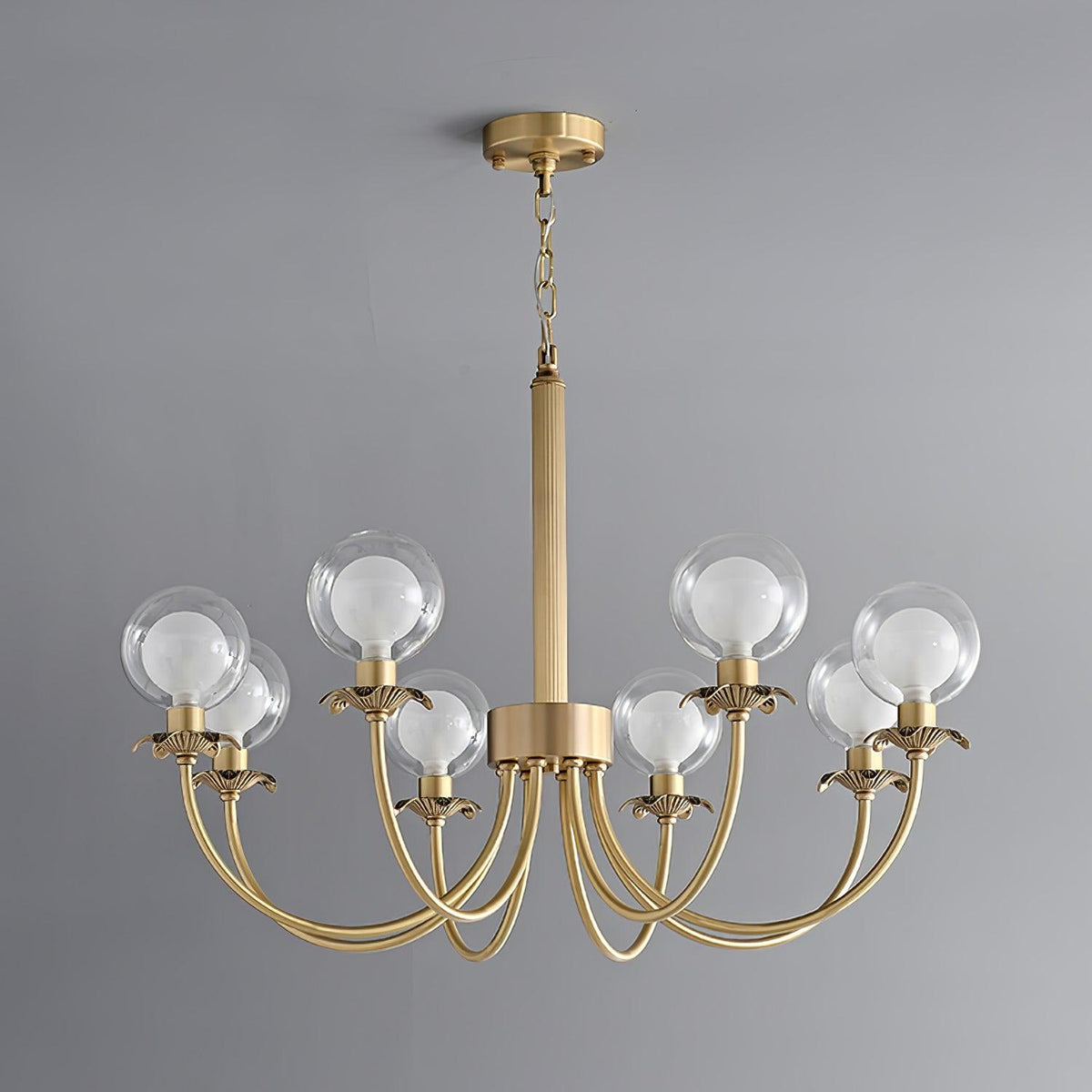 Lustre Balade en verre et laiton – vue 23