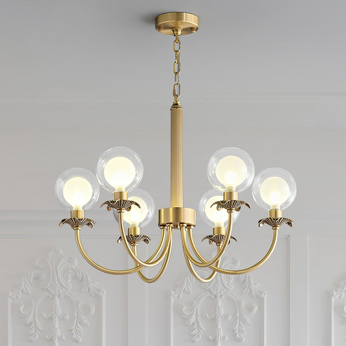 Lustre Balade en verre et laiton – vue 28