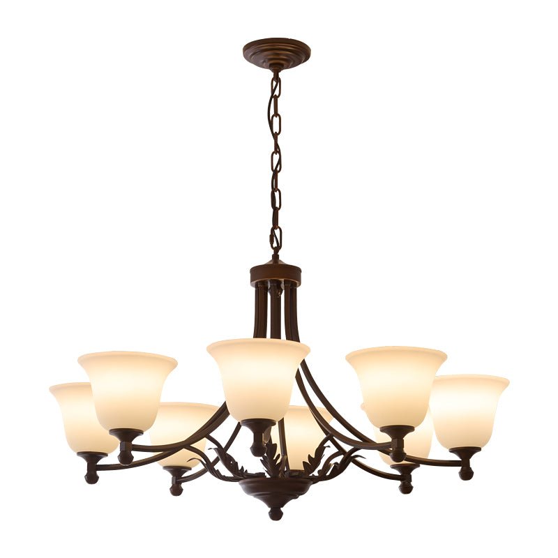Lustre Anis en verre et métal – vue 13
