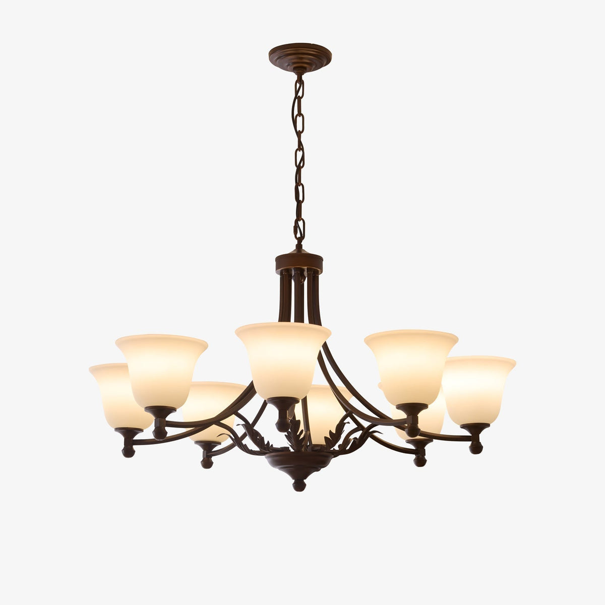 Lustre Anis en verre et métal – vue 9